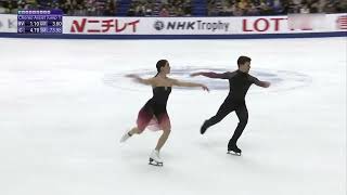 Guignard amp Fabbri  Set of Synchronized Twizzles  NHK 2023 FD [upl. by Ymassej]