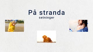 Tema På stranda A2 Setninger setninger norsk norskkurs norwegian stranda sommer ferie [upl. by Marlane634]