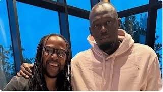 Usain Bolt spotted in WIGAN celebrating Premier League cult hero’ 46th birthday at swanky restaurant [upl. by Ahsinhoj873]