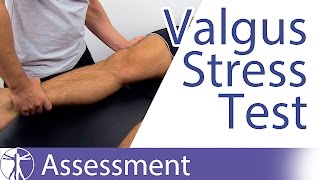 Valgus Stress Test of the Knee  Medial Collateral Ligament [upl. by Ailecnarf]