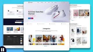 Ecommerce Website Using Html Css And Javascript [upl. by Assilen780]