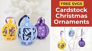 Cardstock Christmas Ornaments That SLOT Together 🤯 [upl. by Cyrano]