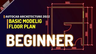 AutoCAD Architecture 2022 Basic Floor Plan Tutorial For Beginner [upl. by Aehr73]