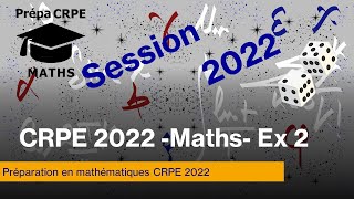 Concours CRPE 2022Groupement 1CorrigéMathématiquesExercice 2 [upl. by Nnairrek]