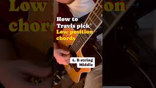 How to Travis pick  Part 1 of 3 🌲 Guitar tutorial [upl. by Mariska]