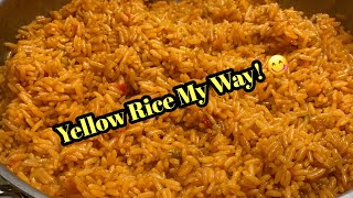 Yellow Rice My Way A must try So delicious  Shorts 😋 [upl. by Nialb]