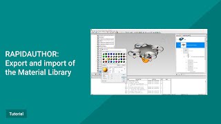 RapidAuthor Tutorial Export and import of the Material Library [upl. by Rayham]