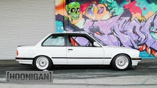 HOONIGAN DT 041 BMW E30 Coilover Install Birthday Surprise [upl. by Avrit59]