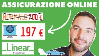 ASSICURAZIONE ONLINE come risparmiare sullassicurazione auto e moto con LINEAR [upl. by Nnaeirual]