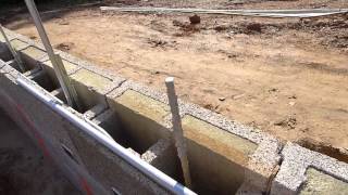 Installing conduit in Nexcem Walls [upl. by Fiske]