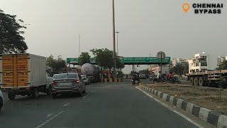 Chennai ByPass Road Drive  Vanagaram Toll Booth  Surapattu Toll Booth  Porur Maduravoyal Puzhal [upl. by Enihpad]