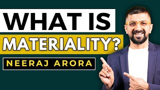 SA 320  What is Materiality in Auditing  Materiality क्या है  Basics of Audit By Neeraj Arora [upl. by Cutlerr]