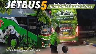 NYOBAIN BUS PO RESTU TERBARU JETBUS 5😍SEKEREN SENYAMAN INITrip repotFULL Tol SurabayaPonorogo [upl. by Llehsram]