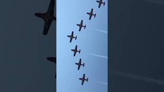 Part 2 Snowbirds flyover at Manitoba air show shorts airshow fighterjet plane cool airforce [upl. by Nesnej]