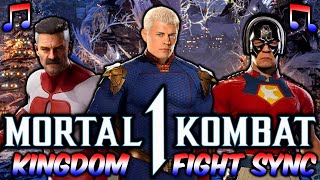 MK1 KINGDOM FIGHT SYNC WITH LYRICS FT DOWNSTAIT WWE CODY RHODES THEME SONG MORTAL KOMBAT 1 [upl. by Ddart]