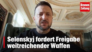 Selenskyj fordert Freigabe weitreichender Waffen  kronetv NEWS [upl. by Ollie507]