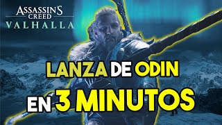 CONSIGUE la LANZA DE ODIN en 3 MINUTOS  AC VALHALLA  Odins Spear  Gungnir [upl. by Lletnwahs]