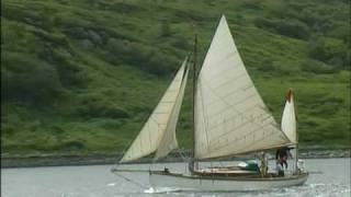 Wooden Gaff Yawl Kyles of Bute [upl. by Olaznog]