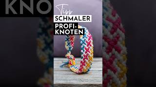 DIYHack für schmale Knoten am Armbandende armband knüpfen diy [upl. by Aramat]