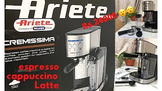 Ariete Cremissima Coffee MachineDELONGHIUnboxingReviewHow to assemble coffee machine [upl. by Ramberg188]