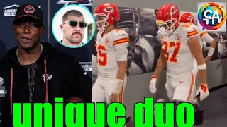 Travis Kelce amp Patrick Mahomes Walk onto the Field Chiefs vs Falcons Game Highlights [upl. by Aggappora]