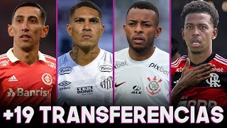 19 TRANSFERÊNCIAS E ESPECULAÇÕES DO MERCADO DA BOLA DO FUTEBOL BRASILEIRO E EUROPEU [upl. by Durrace248]