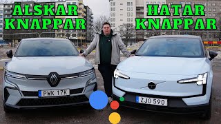 Renault Megane ETech vs Volvo EX30  Vad skiljer  Elbilsmagasinet [upl. by Uos551]