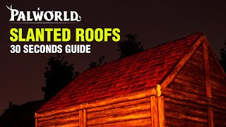 How To Build SLANTED ROOFS Correctly In Palworld [upl. by Aivad312]