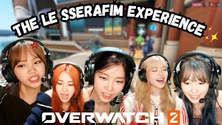 le sserafim playing overwatch 2 in a NUTSHELL a mess [upl. by Amr]