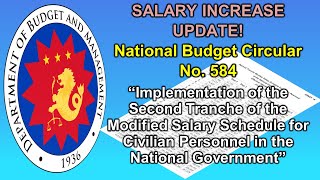 DBM Releases National Budget Circular No 584  Implementation of the Second Tranche [upl. by Gena]