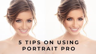 5 QUICK amp EASY Retouching Tips When Using Portrait Pro [upl. by Callas]