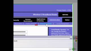 Update de Firmware do Linksys WRT54G [upl. by Carlynne]