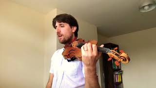 Gluck Melodie violin Kreisler Part 2 slow tutorial with finger suggestions and slow [upl. by Ailel]