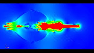 No456 Cavitation bubble behavior simulation inside a water drop using Structured ALE method [upl. by Rimola]