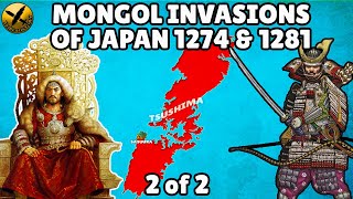 Mongol Invasions of Japan 1274 and 1281 with Army Structure Armor Weapons and Tactics Used  22 [upl. by Htebazileharas]