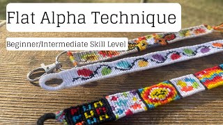 Flat Alpha Technique for Alpha Bracelets  BeginnerIntermediate Skill Level [upl. by Yelyr]