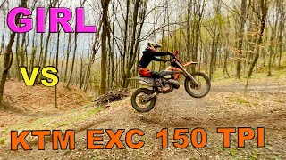 KTM EXC 150 TPI VS GAS GAS EC 300 W LESIE [upl. by Gimble153]