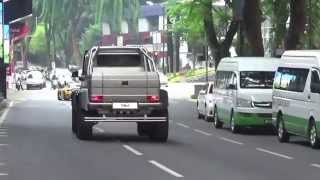 TMJs Cars leaving Shang Ri La Hotel in Malaysia [upl. by Ahtel]