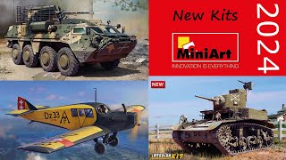 New Kits from MINIART for 2024 YEAR M3 Stuart Opel Blitz BTR4E Jubkers F13 [upl. by Forland]