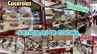 Mega Tienda con ARTÍCULOS DE COCINA Y HOGAR en Peña 😱 Platos Cristalería Casuelas Tazas [upl. by Krueger]