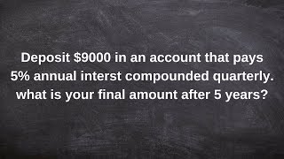 Calculating the compound interest of an investment [upl. by Nyliak471]