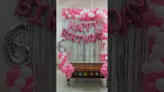 Balloon decoration ideas at home  birthday party at home ideas ideas shorts balloon decor [upl. by Sigfried]