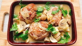 PAUPIETTES DE VEAU AU CHAMPIGNONS  Stuffed Veal Deep in Mushrooms Creamy  Comfort Food 287 SUB [upl. by Adlaremse]