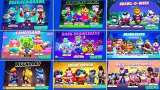 ALL SKIN SETS IN BRAWL STARS [upl. by Katzir219]