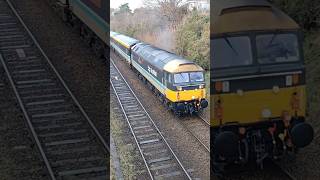 Class 47 47712 quotLady Diana Spencerquot DBSO 9707 on quotThe East Anglian PushPullquot Tour train railway [upl. by Eyllom]