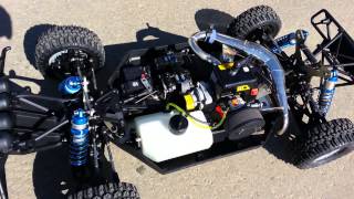 Losi 5iveT with Bartolone chrome pipe [upl. by Ridglee103]