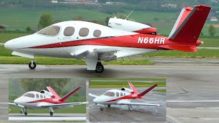 Futuristic Jet Cirrus Vision SF50 G2 Landing amp TakeOff at Bern in Switzerland [upl. by Yatnahc832]