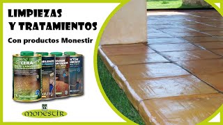 Limpiezas y tratamientos de suelos con Productos MONESTIR [upl. by Ycam]