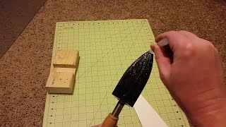 Hot glue edge treatment for Dollar Tree foam board [upl. by Feerahs]