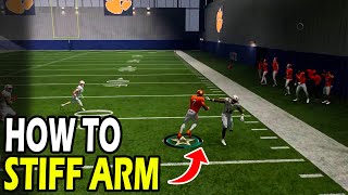 How to Stiff Arm in College Football 25 [upl. by Loggins253]